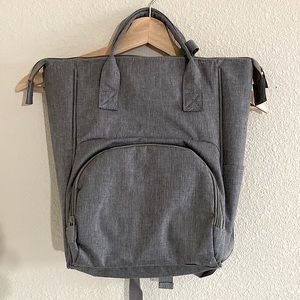 NWOT Insulated diaper bag/backpack - gray